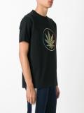 leaf print T-shirt