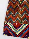 zig-zag patterned dress