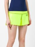 scalloped trim shorts