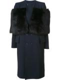 furred panel coat