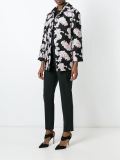 embroidered single-breasted coat