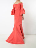 faille evening gown 