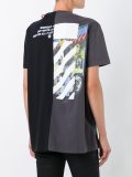 contrast patchwork T-shirt 