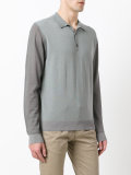 long-sleeved polo top