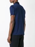 contrast collar polo shirt