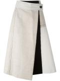 mid-rise A-line skirt