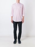 striped button down shirt