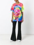 crowned elephant tie-dye T-shirt