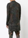 hooded long overshirt