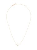 full cut diamond disc necklace
