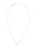 full cut diamond disc necklace