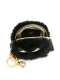 fuzzy eye detail purse