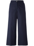 flared cropped trousers