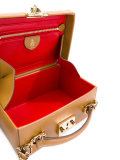 padlock closure satchel
