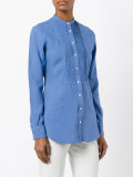 buttoned bib panel shirt 