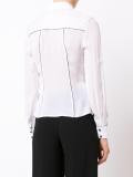 contrast pipping shirt 