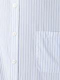 strap detail striped shirt