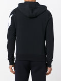 logo plaque zipped hoodie