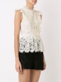 ruffled lace blouse