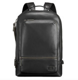 TUMI HARRISON系列 男士时尚纯色顶部双拉链双肩背包 电脑包 63011 Black/D