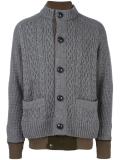 layered effect cardigan