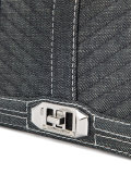 quilted denim bag