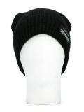 logo plaque knitted hat