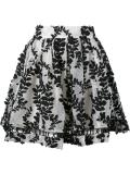 'Winsome' vine embroidered skirt