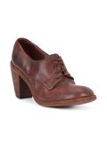 distressed lace-up bootie
