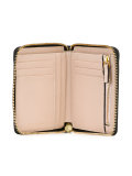 perforated logo zipped wallet