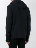 distressed zip hoodie