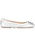 metallic ballerinas