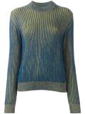 ribbed faded effect jumper