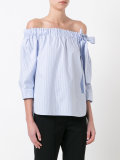 striped off shoulder blouse 