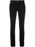 logo pins skinny trousers 