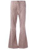 flared cropped trousers 