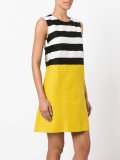 striped flared dress