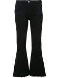 cropped flared jeans