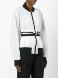 belted bomber jacket