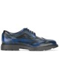 vaporwave print derby shoes 