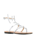 metallic sandals 