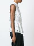 diagonal drape shirt