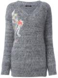 floral embroidery jumper