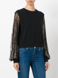 lace detail blouse