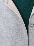 contrast collar short coat 