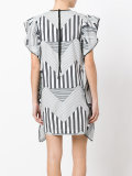 geometric print dress