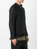 zipped leather jacket 