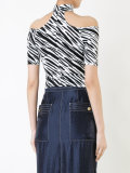 printed chocker top 