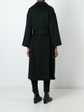 伞型长袖中长大衣