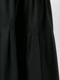pleat details A-line skirt